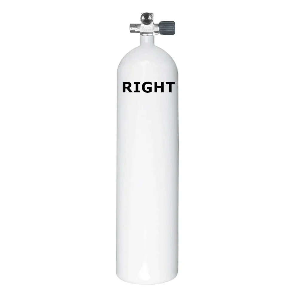 12L Euro Sidemount Cylinder - Concave - Image 3