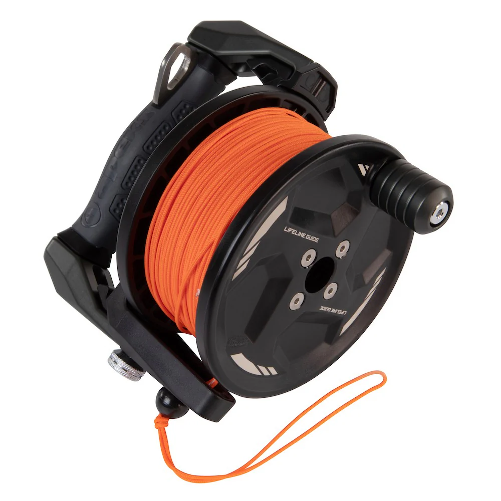Apeks Lifeline Guide Reel 120m - Grey