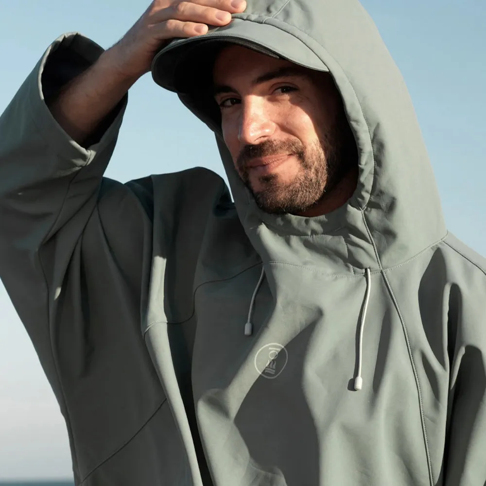Fourth Element Storm Poncho - Sea Moss - Image 2