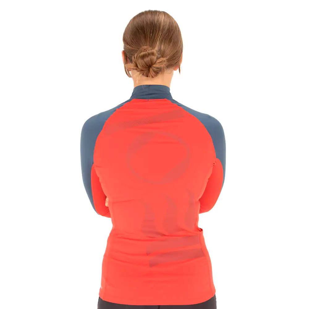 Fourth Element Women's Long Sleeve Hydro-T Rashguard - Lava/Deep Blue - Image 3