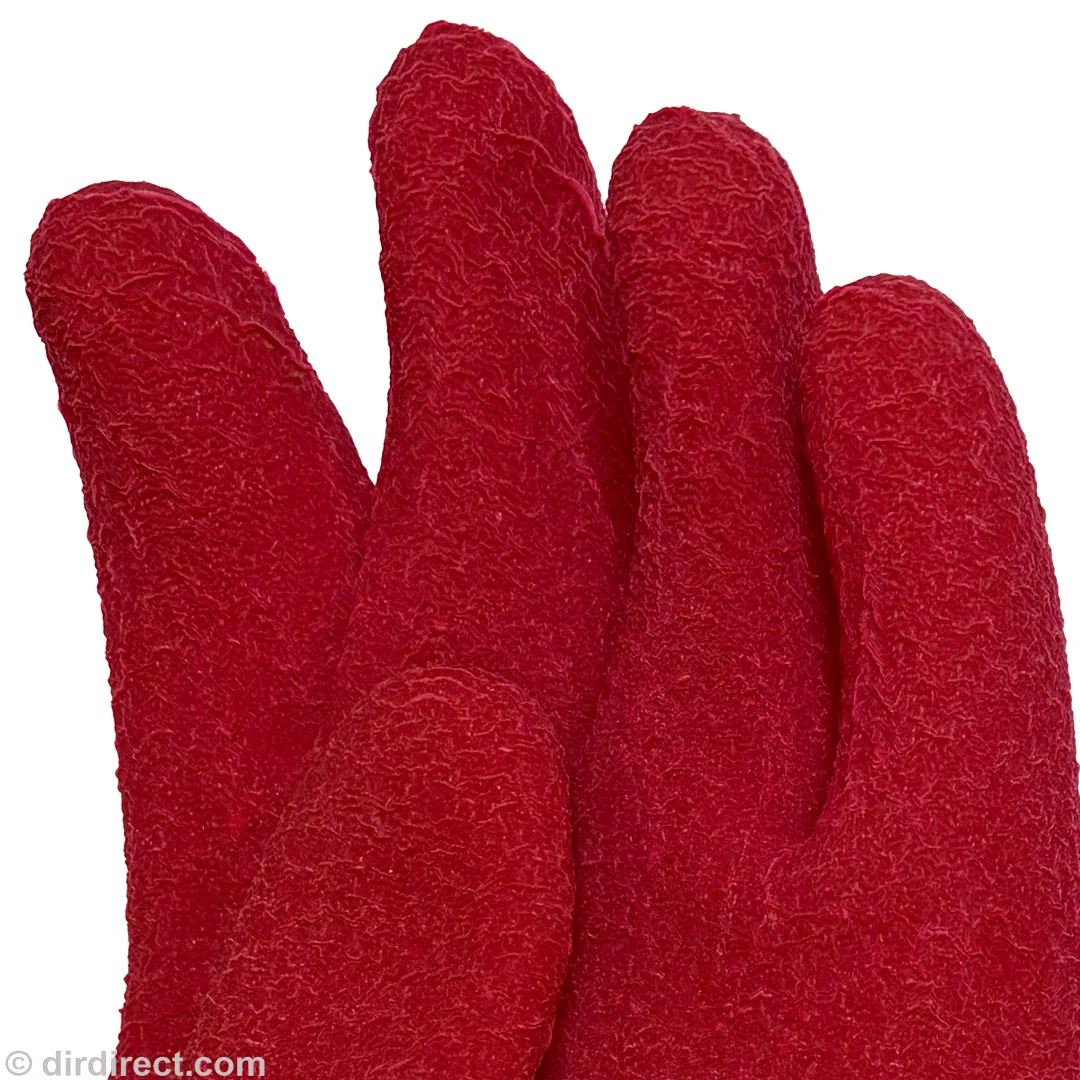 Kubi Textured Heavyweight Dry Gloves - Red - Image 3