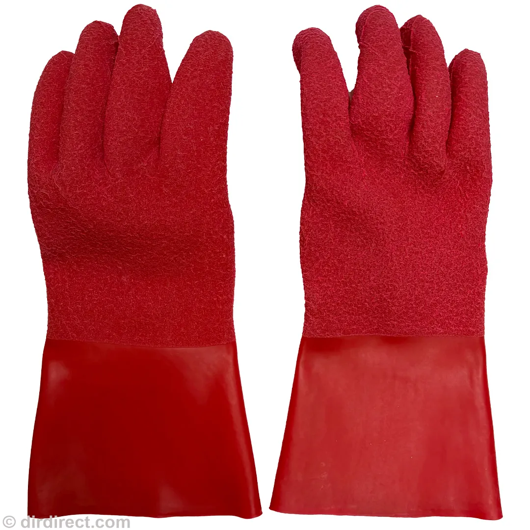 Kubi Textured Heavyweight Dry Gloves - Red - Image 4