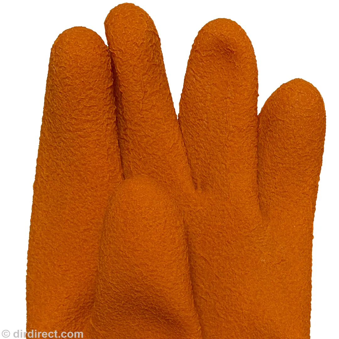Kubi Textured Heavyweight Dry Gloves - Orange - Image 3