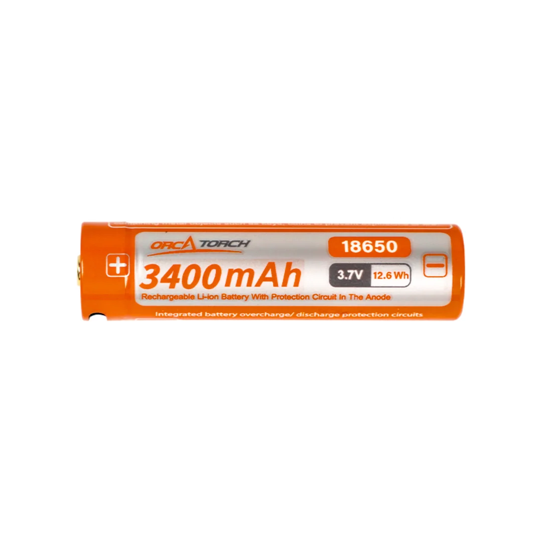 OrcaTorch 18650  3400mAh Battery - Image 2