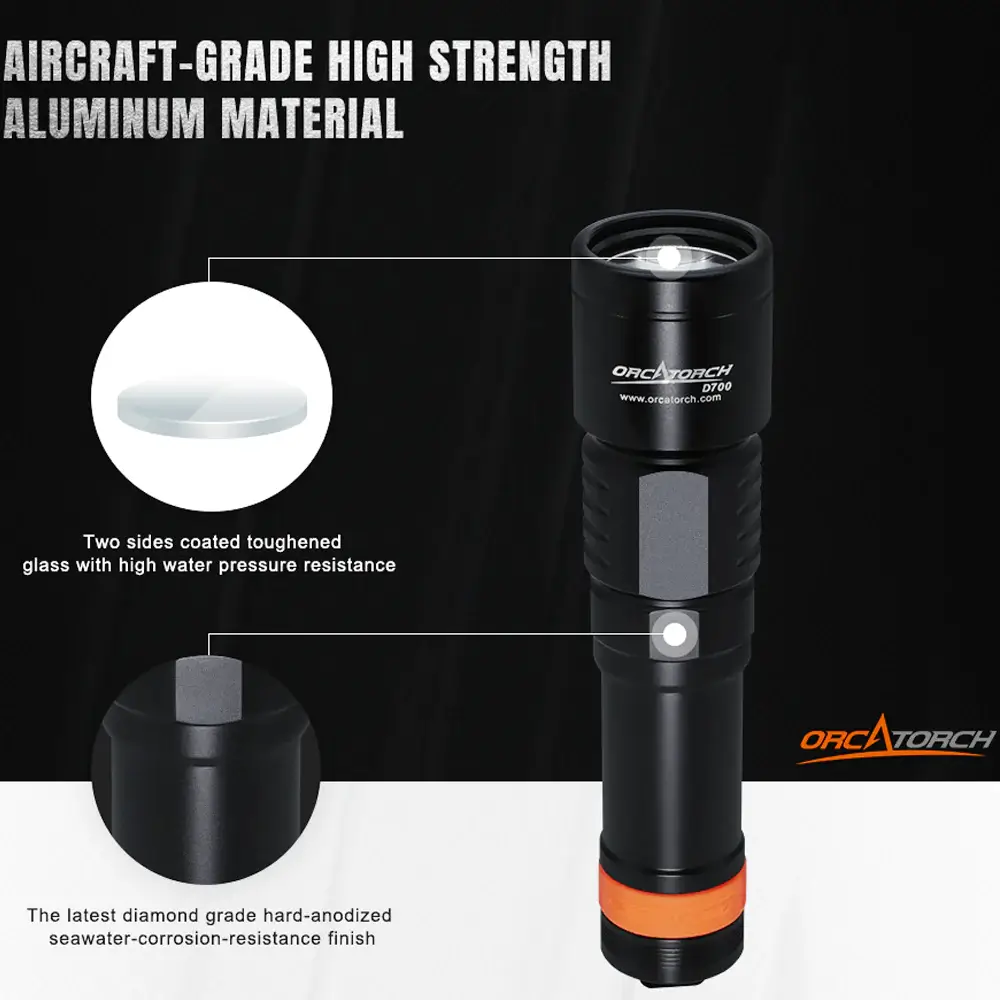 OrcaTorch D700 Dive Light - Image 6