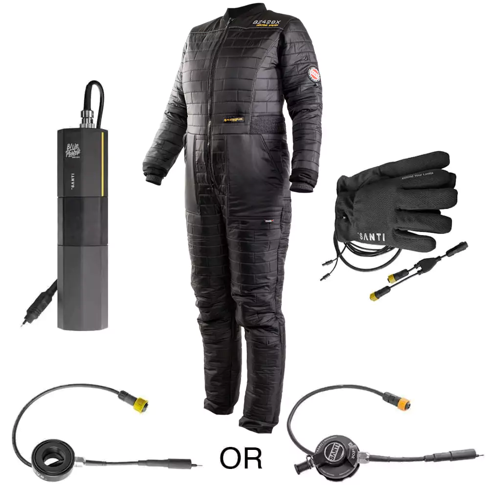Santi Deluxe BZ420X Heated Undersuit and Gloves Set