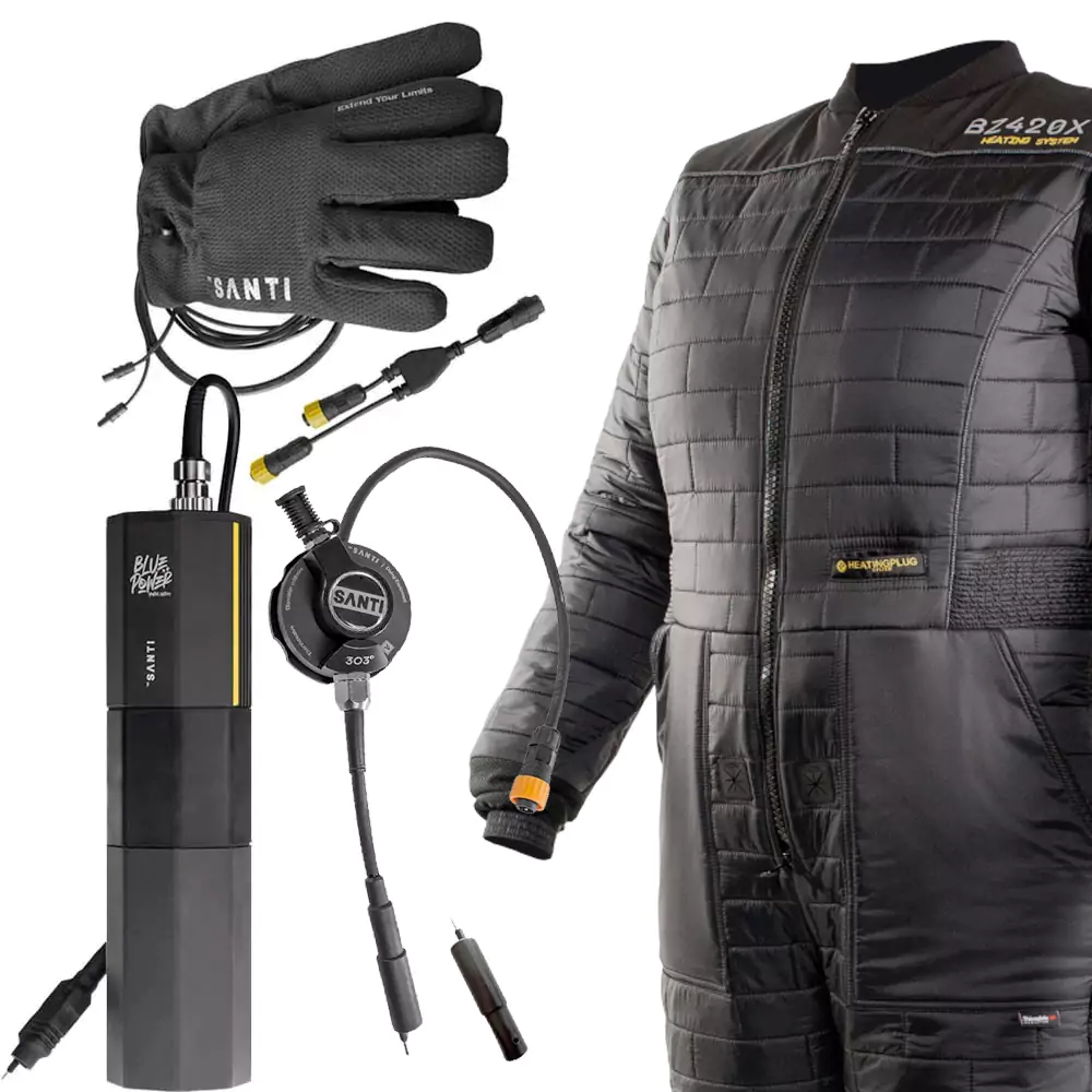 Santi Deluxe BZ420X Heated Undersuit and Gloves Set - Image 2