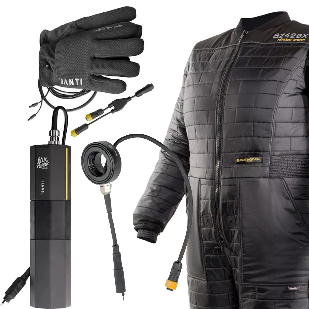 Santi Deluxe BZ420X Heated Undersuit and Gloves Set - Image 3