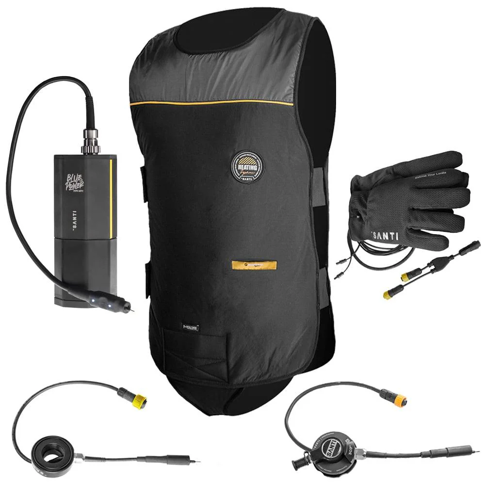 Santi Deluxe Heated Vest and Gloves Set
