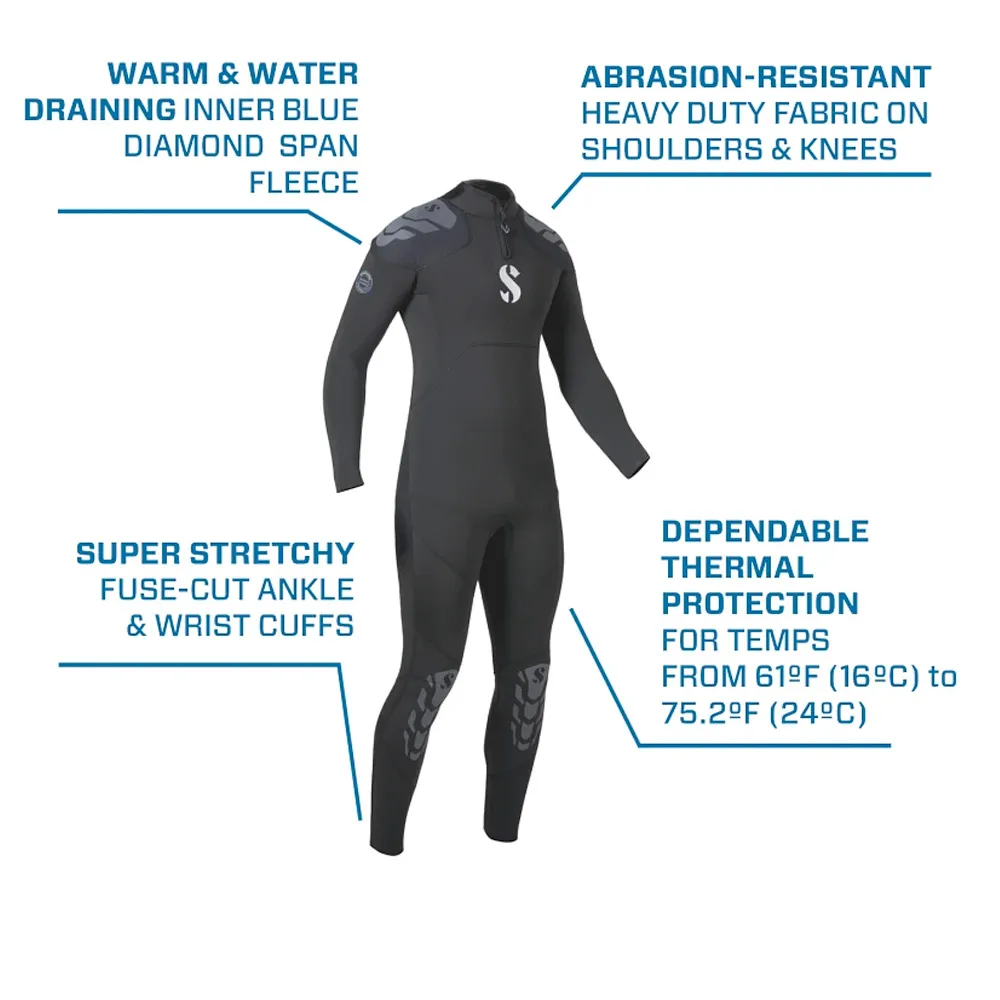 Scubapro Everflex Yulex 3/2mm Wetsuit - Men's - Image 6