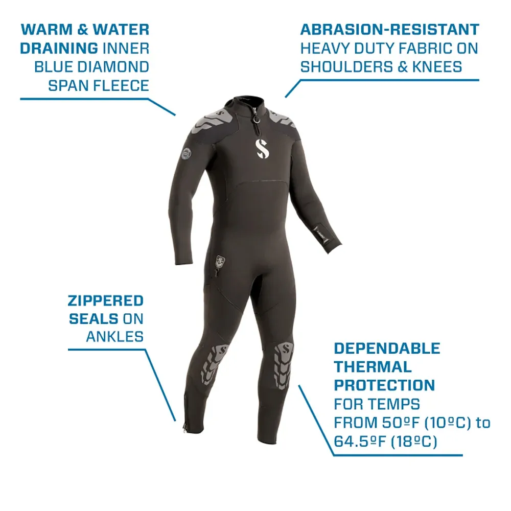 Scubapro Everflex Yulex 5/4mm Wetsuit - Men's - Image 6