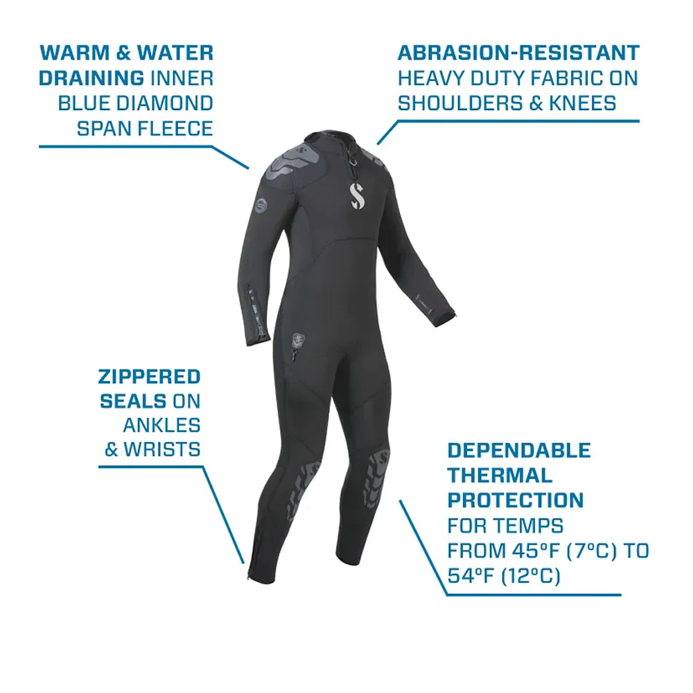 Scubapro Everflex Yulex 7.5/5mm Wetsuit - Men's - Image 6