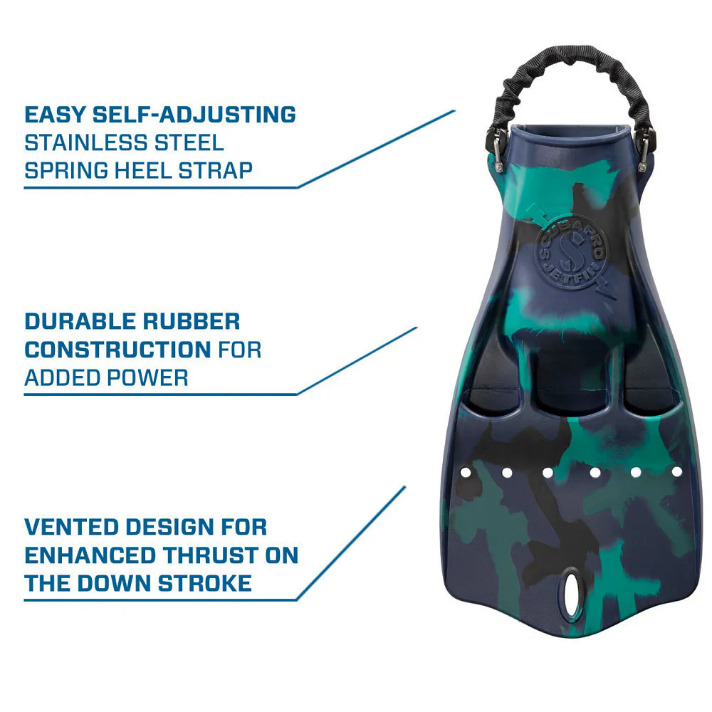 Scubapro Jet Fins - Dark Blue Camo - Image 4