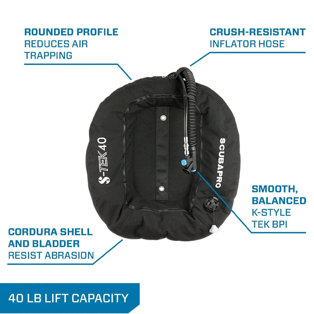 Scubapro S-Tek 40 Pure Wing System - Image 6