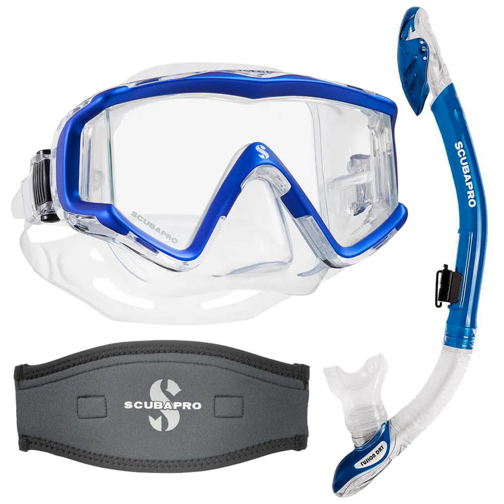 Scubapro Snorkelling Set - Crystal Vu and Fusion Dry