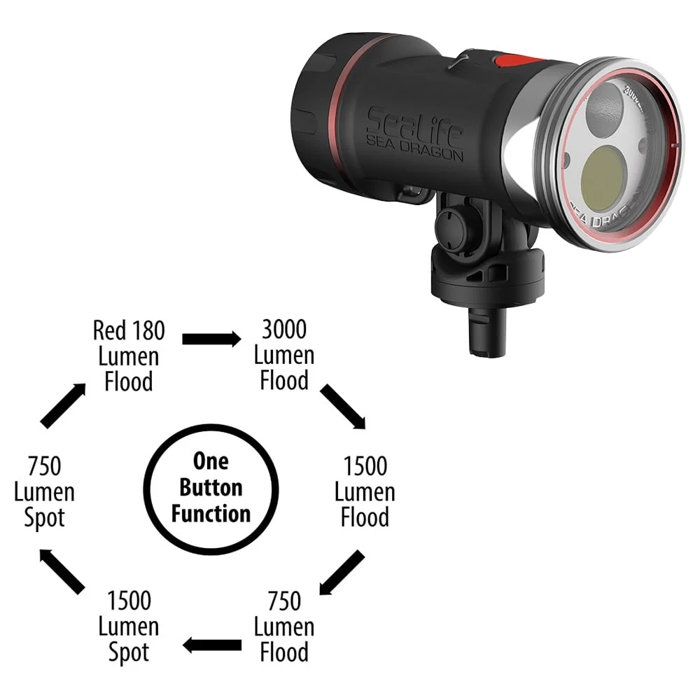 SeaLife Sea Dragon 3000SF Pro Dual Beam Photo Video Light Head - Image 5