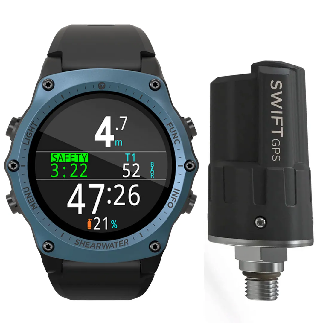 Shearwater Teric with Swift GPS Transmitter - Blue