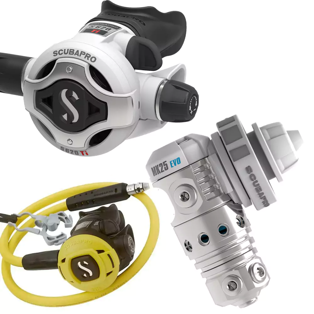 Scubapro MK25 EVO / S620Ti Regulator + S270 Octopus - White